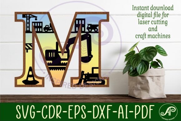 Download Construction Large M Wall Letter 3 Layer - Premium Resources