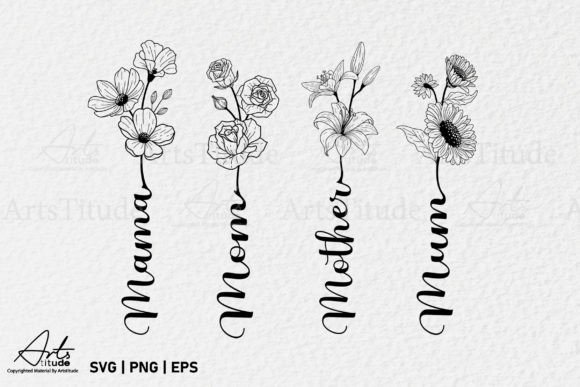 Download Mothers Day SVG, Mom Flower SVG Mama PNG - Flower svg Collection