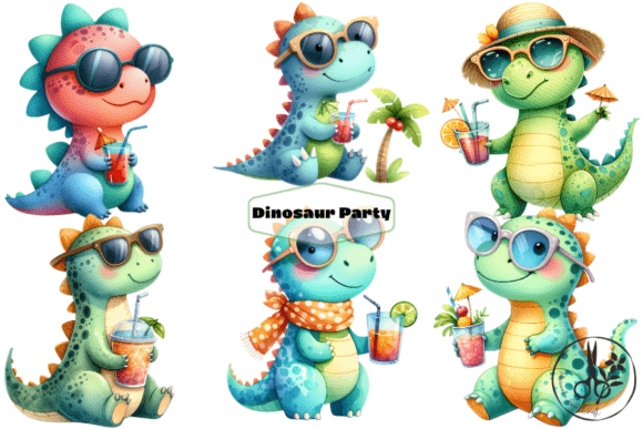 Download Dinosaur Party - Clip Art - Dinosaur party Collection