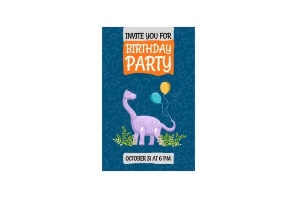Download Dinosaur Party Invitation Design. Trendy - Dinosaur party Collection