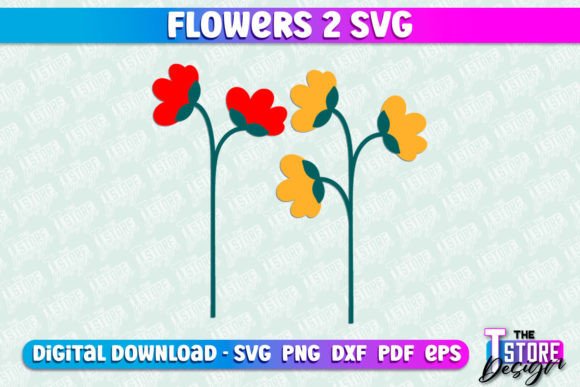 Download Flower SVG Design | Flower Templates V.2 - Flower svg Collection