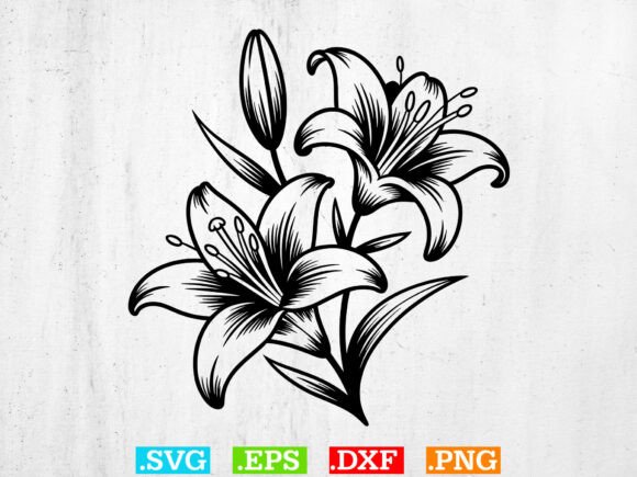 Download Lily Svg, Lily Flower Svg, Lily Cut File - Flower svg Collection