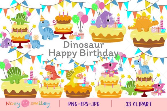 Download Happy Birthday Dinosaur Party Cake - Dinosaur party Collection