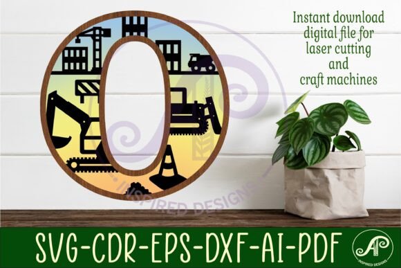 Download Construction Large O Wall Letter 3 Layer - Premium Resources